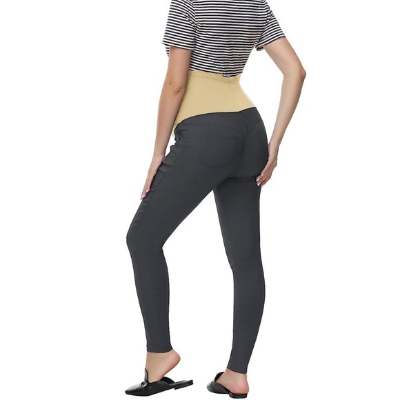 Maacie Maternity Casual Elastic 'Secret Fit' Skinny Pants M *NWT* - Picture 4 of 7